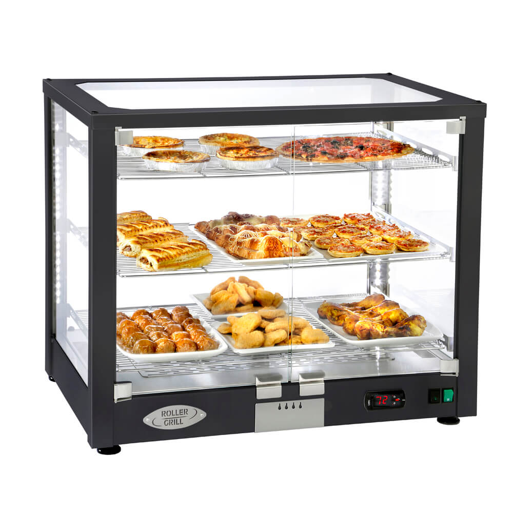 Βιτρίνα θερμαινόμενη ROLLER GRILL WD780DN μαύρη Βιτρίνα θερμαινόμενη ROLLER GRILL WD780DN μαύρη