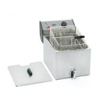 Φριτέζα ηλεκτρική 8L ROLLER GRILL FD80R με βρύση αποστράγγισης