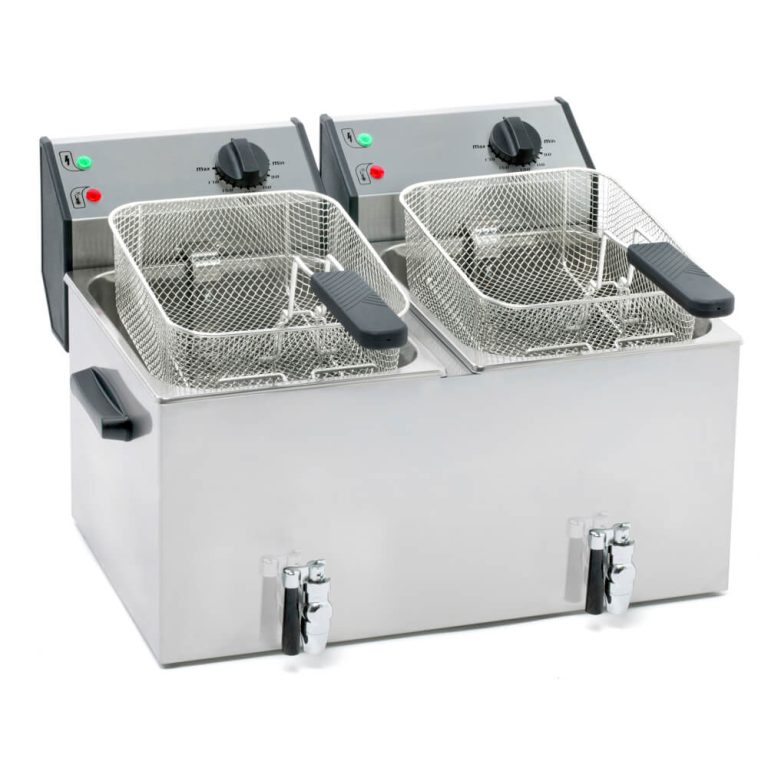 Φριτέζα ηλεκτρική 2x8L ROLLER GRILL FD80DR με βρύση αποστράγγισης