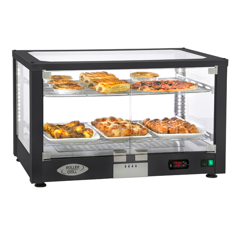 Βιτρίνα θερμαινόμενη ROLLER GRILL WD780SN μαύρη Βιτρίνα θερμαινόμενη ROLLER GRILL WD780SN μαύρη