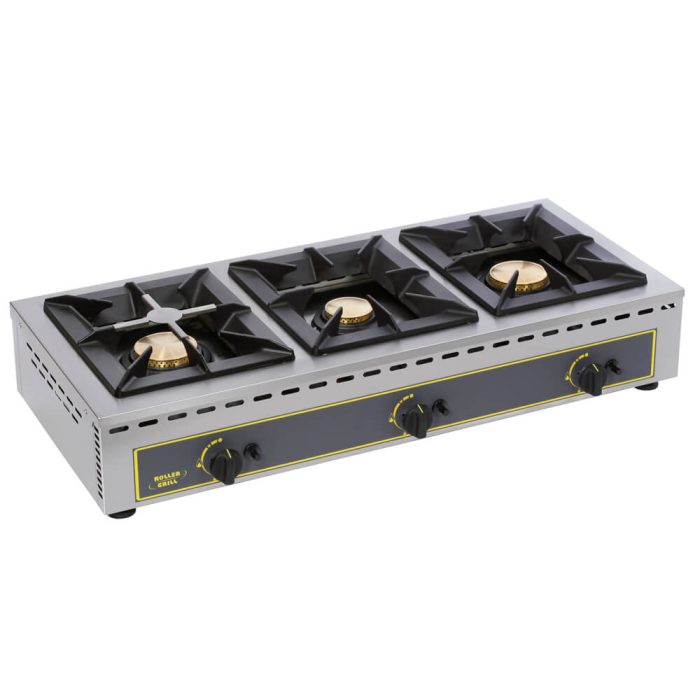 Εστία αερίου τριπλή ROLLER GRILL GAR 19B