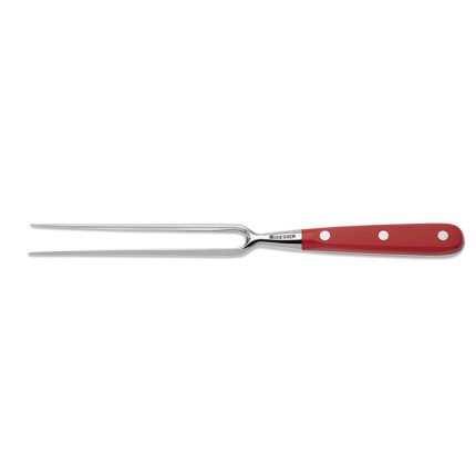 Πηρούνα 18cm στρογγυλή με κόκκινη λαβή GIESSER 9410