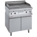 Εστία-πλατώ αερίου λεία-ραβδωτή με κλειστό ερμάριο FT7122 ALR