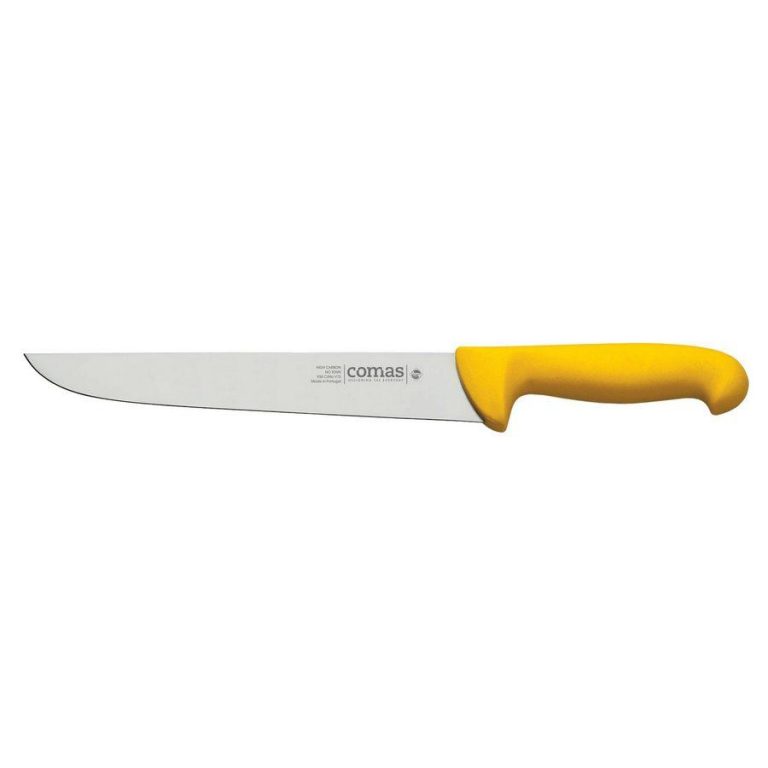 ΜΑΧΑΙΡΙ ΚΡΕΟΠΩΛΕΙΟΥ CARBON PROF.10123-30cm/YELLOW - COMAS