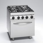 Κουζίνα φυσικού αερίου με 4 εστίες (3x5.25+6.9kW) με στατικό φούρνο ηλεκτρικό CGE7-41 NG