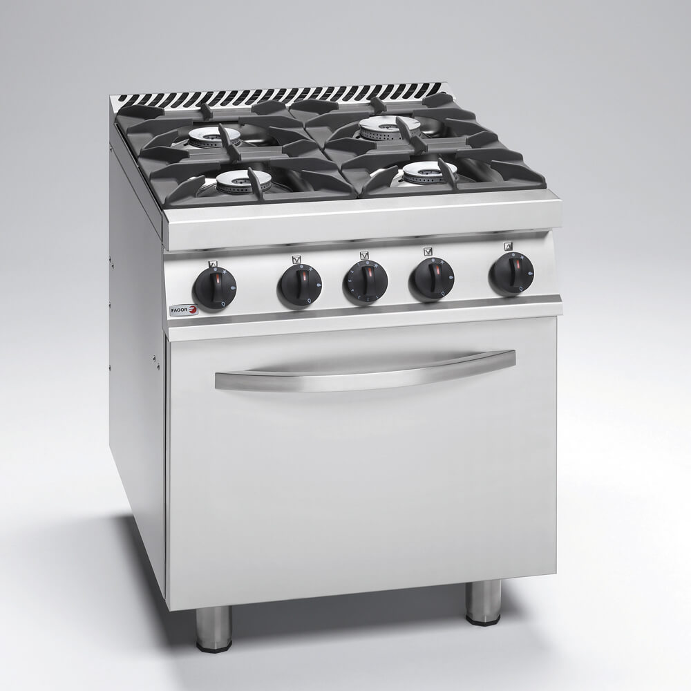 Κουζίνα φυσικού αερίου με 4 εστίες (3x5.25+6.9kW) με στατικό φούρνο ηλεκτρικό CGE7-41 NG Κουζίνα φυσικού αερίου με 4 εστίες (3x5.25+6.9kW) με στατικό φούρνο ηλεκτρικό CGE7-41 NG