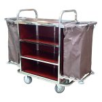 Τρόλεϊ ορόφων inox με δύο σάκους ItalStar ITAL0057