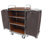 Τρόλεϊ ορόφων 85x53 inox με 2 σάκους ItalStar