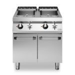 Βραστήρας ζυμαρικών αερίου 2x26L σε βάση με 2 πόρτες R70/80CPG/2V26/P ROC700