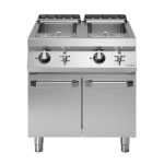 Βραστήρας ζυμαρικών αερίου 2x40L σε βάση με 2 πόρτες R90/80CPG/2V40/P ROC900