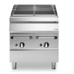Γκριλιέρα αερίου νερού 2 ζώνες ανοξείδωτη 22kW επιτραπ. R90/80AGGI ROC900