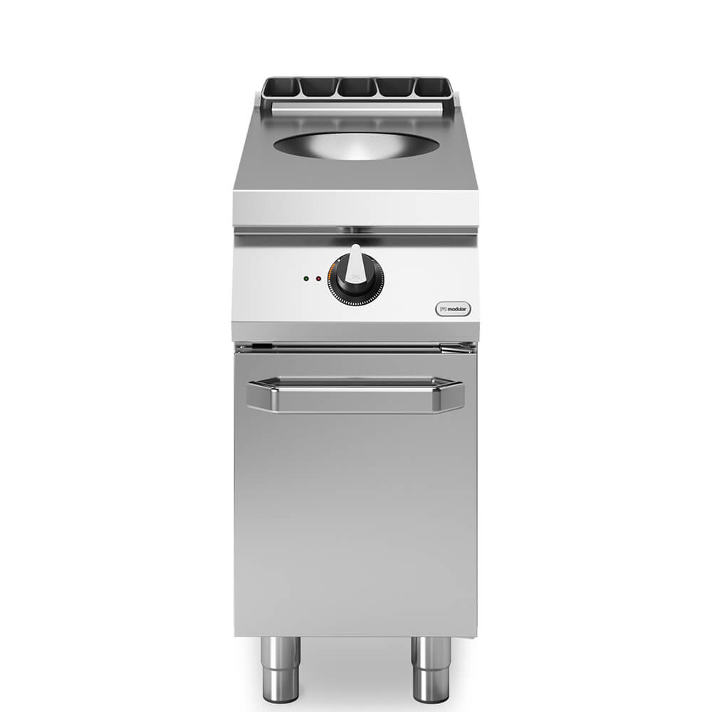 Επαγωγικό wok 1 ζώνη 5kW σε βάση με ανοιγ. πόρτα R90/40INDW/P ROC900 Επαγωγικό wok 1 ζώνη 5kW σε βάση με ανοιγ. πόρτα R90/40INDW/P ROC900