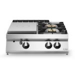 Solid top αερίου 7kW & 2 φλόγ. (1x6kW+1x10kW) επιτραπ. R90/80TPPGF/T ROC900