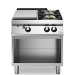 Solid top αερίου 7kW & 2 φλόγ. (1x6kW+1x10kW) με ανοικτή βάση R90/80TPPGF/A ROC900