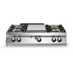 Solid top αερίου 7kW & 4 φλόγ. (1x6kW+3x10kW) επιτραπ. R90/120TPPGF/T ROC900