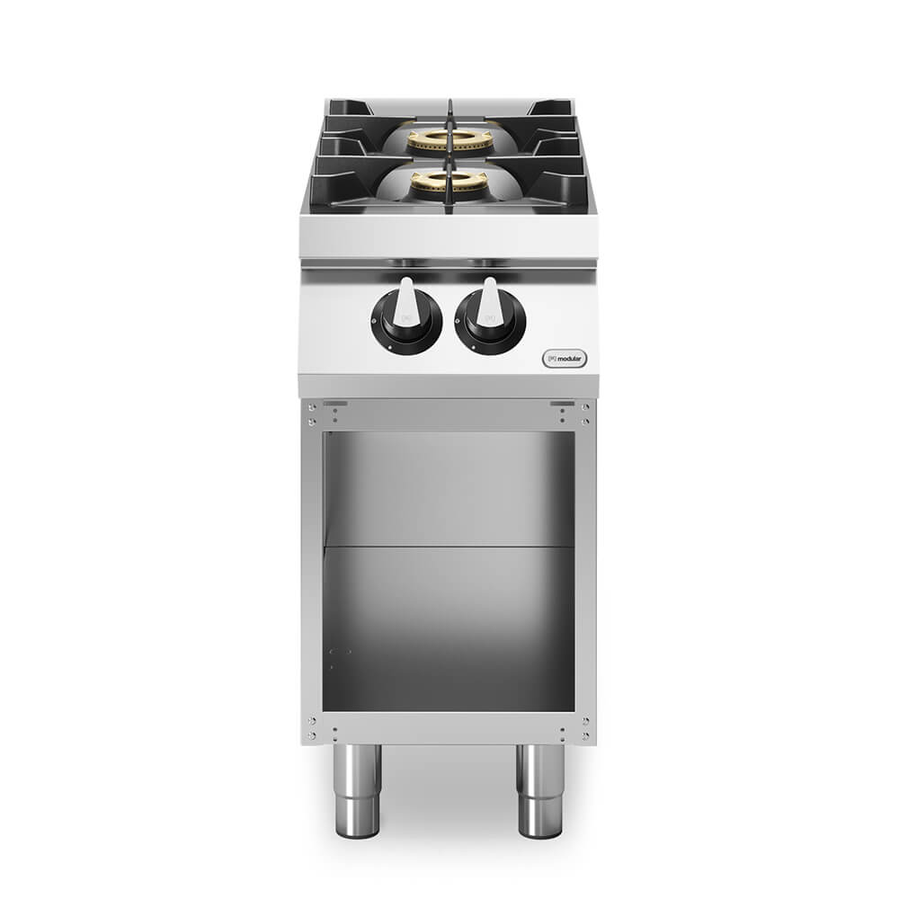 Κουζίνα αερίου 2 φλόγ. (6kW+10kW) με ανοικτή βάση R90/40PCG/A ROC900 Κουζίνα αερίου 2 φλόγ. (6kW+10kW) με ανοικτή βάση R90/40PCG/A ROC900