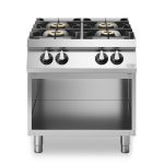 Κουζίνα αερίου 4 φλόγ. (1x6kW+3x10kW) με ανοικτή βάση R90/80PCG/A ROC900