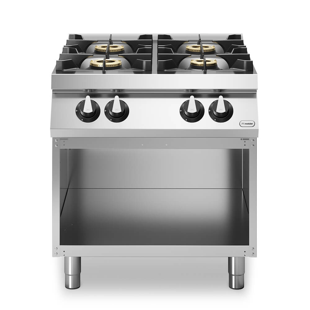 Κουζίνα αερίου 4 φλόγ. (1x6kW+3x10kW) με ανοικτή βάση R90/80PCG/A ROC900 Κουζίνα αερίου 4 φλόγ. (1x6kW+3x10kW) με ανοικτή βάση R90/80PCG/A ROC900