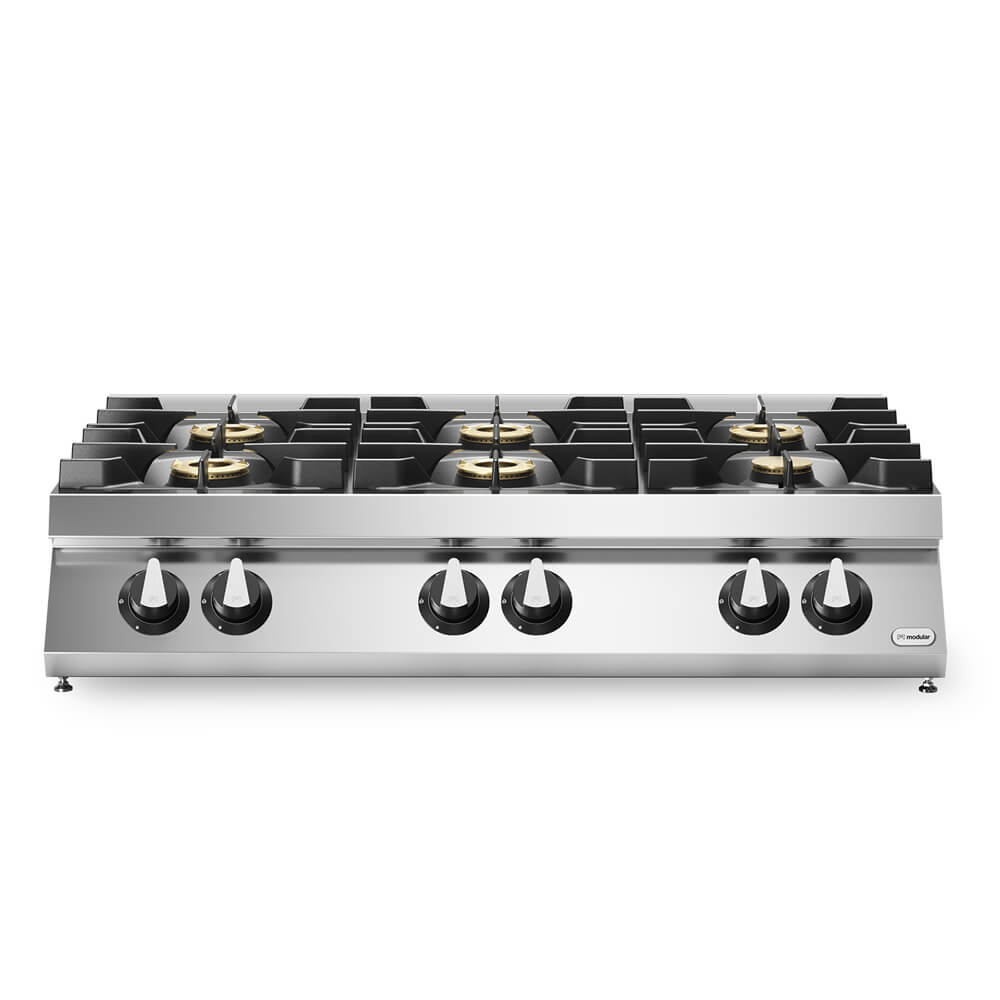 Κουζίνα αερίου 6 φλόγ. (1x3 Κουζίνα αερίου 6 φλόγ. (1x3