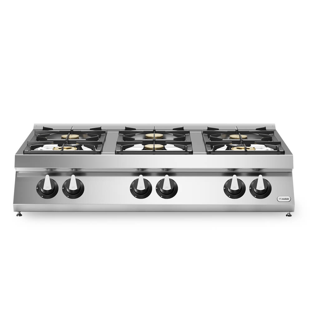 Κουζίνα αερίου 6 φλόγ. (2x5 Κουζίνα αερίου 6 φλόγ. (2x5