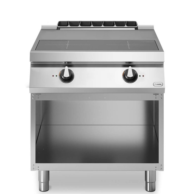 Κουζίνα επαγωγική 2 ζώνες (2x5kw) οριζόντια διάταξη με ανοικτή βάση R90/80INDH/A ROC900