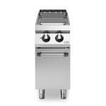 Κουζίνα ηλεκτρική 2 τετραγ. εστίες (2x4kw) σε βάση με πόρτα R90/40PCEQ/P ROC900