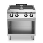 Κουζίνα ηλεκτρική 4 τετραγ. εστίες (4x4kW) με ανοικτή βάση R90/80PCEQ/A ROC900