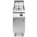 Φριτέζα αερίου 1x13L ελεύθ. δεξαμ. 12kW σε βάση με πόρτα R70/40FRGL/1V13/P ROC700