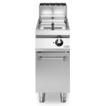 Φριτέζα αερίου 1x21L ελεύθ. δεξαμ. 19kW σε βάση με πόρτα R90/40FRGL/1V21/P ROC900