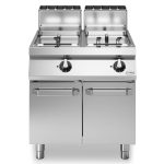 Φριτέζα αερίου 2x17L ελεύθ. δεξαμ. 32kW σε βάση με 2 πόρτες R70/80FRGL/2V17/P ROC700