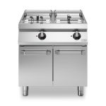 Φριτέζα ηλεκτ. 2x17L 34kW περιστρ. αντιστ. σε βάση με 2 πόρτες R90/80FRER/2V17/P ROC900