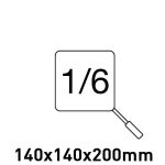 Καλάθι 1/6 (140x140x200mm) βραστήρα ζυμαρικών ROC700/ROC900 MO01991001002