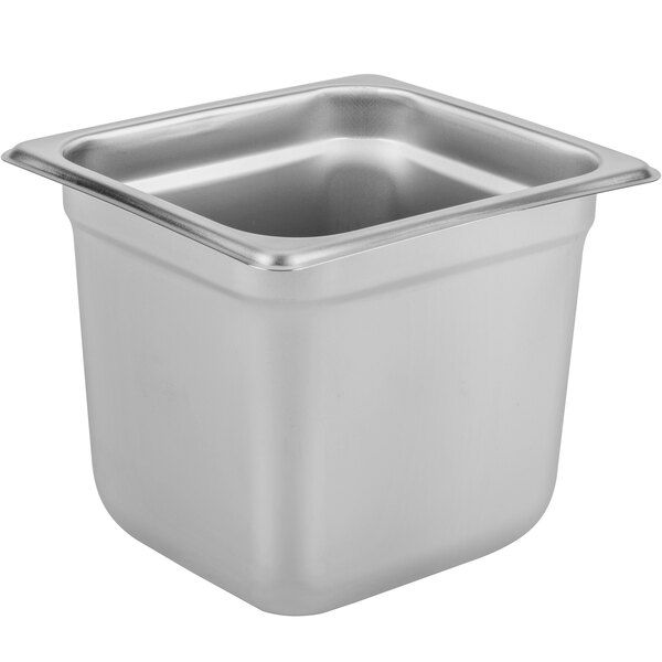 ΛΕΚΑΝΗ GASTRO 1/6 15 CM ΒΑΘΟΣ INOX