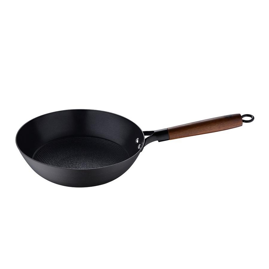WOK Φ24x7.5cm PRESSED IRON ODIN BGMP-3818  - BERGNER WOK Φ24x7.5cm PRESSED IRON ODIN BGMP-3818  - BERGNER