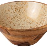 ΜΠΩΛ ΞΥΛΙΝΟ Ø 25Χ11CM ΛΕΥΚΟ GOLD SPOTS