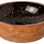 ΜΠΩΛ ΞΥΛΙΝΟ Ø 10Χ4CM ΜΑΥΡΟ GOLD SPOTS