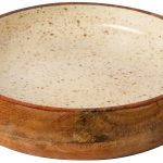 ΜΠΩΛ ΞΥΛΙΝΟ Ø 30Χ6CM ΛΕΥΚΟ GOLD SPOTS