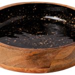 ΜΠΩΛ ΞΥΛΙΝΟ Ø 25Χ6CM ΜΑΥΡΟ GOLD SPOTS