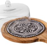 ΞΥΛΙΝΟ ΠΛΑΤΩ ΣΕΡΒΙΡΙΣΜΑΤΟΣ ΜΕ ΧΕΡΟΥΛΙ ΚΑΙ ΓΥΑΛΙΝΟ ΚΑΠΑΚΙ 36x27x17 CM MOROCCO BLACK PRESTIGE