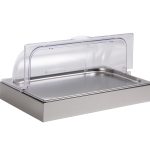 ΨΥΧΟΜΕΝΗ ΒΙΤΡΙΝΑ GN 1/1  ME INOX ΒΑΣΗ ΚΑΙ ΠΑΓΟΚΥΣΤΕΣ