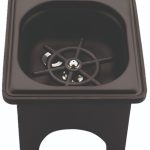 RINSER GN 1/6 ΜΑΥΡΟ ΙΝΟΧ ΜΕ ΒΑΣΗ