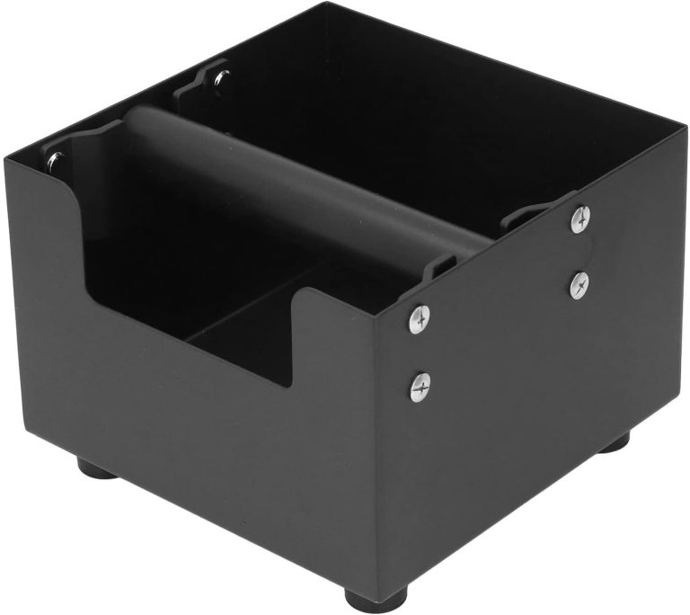 KNOCK BOX ΥΠΟΛΕΙΜΜΑΤΩΝ ΚΑΦΕ ΣΙΛΙΚΟΝΗΣ  ΙΝΟΧ ΜΑΥΡΟ 16x16x12 CM