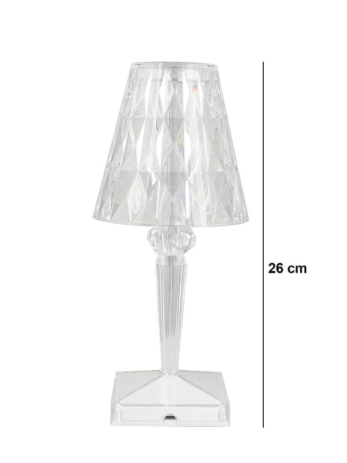 ΦΩΤΙΣΤΙΚΟ ΕΠΙΤΡΑΠΕΖΙΟ LED ΡΥΘΜΙΖΟΜΕΝΟ ΑΦΗΣ CRYSTAL ΑΚΡΥΛΙΚΟ 12x26 CM