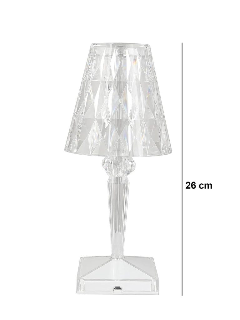 ΦΩΤΙΣΤΙΚΟ ΕΠΙΤΡΑΠΕΖΙΟ LED ΡΥΘΜΙΖΟΜΕΝΟ ΑΦΗΣ CRYSTAL ΑΚΡΥΛΙΚΟ 12x26 CM