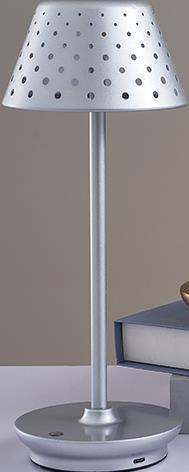 ΛΑΜΠΑΤΕΡ ΕΠΑΝΑΦΟΡΤΙΖΟΜΕΝΟ 33cm CIEL ETOILE WL422-1/SILVER - Oriana Ferelli®