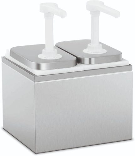 ΔΙΑΝΕΜΗΤΗΣ ΔΙΠΛΟΣ 4L ΙΝΟΧ ΜΕ PP ΤΡΟΜΠΑ 25x25x33 CM
