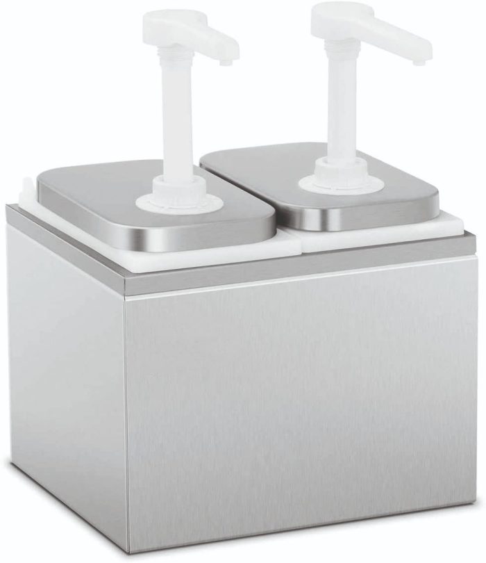 ΔΙΑΝΕΜΗΤΗΣ ΔΙΠΛΟΣ 4L ΙΝΟΧ ΜΕ PP ΤΡΟΜΠΑ 25x25x33 CM