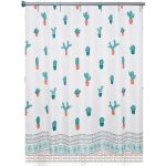 ΚΟΥΡΤΙΝΑ ΜΠΑΝΙΟΥ 180x200cm POLYESTER CACTUS 35447 - ARVIX