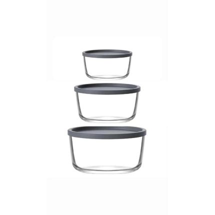 ΣΕΤ 3 τεμ. ΦΑΓΗΤΟΔΟΧΕΙΑ ROUND Φ110/ 144/ 173mm - 380/800/1490ml - LAV
