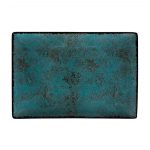 ΠΙΑΤΕΛΑ ΟΡΘΟΓΩΝΙΑ 31x21cm MOON SHADE 18274-99/TEAL - ORIANA FERELLI®